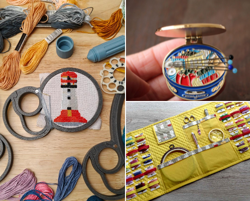 Stitchy Gifts for Cross-Stitchers & Embroiderers cover photo collage