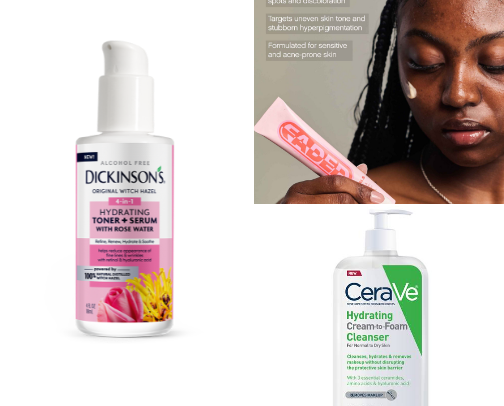 Skincare for all skin types cover photo collage