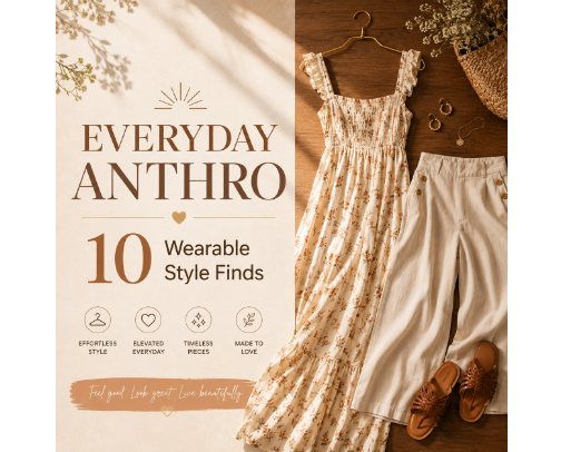 Anthropologie Style Guide: 10 Everyday Fashion Finds You’ll Actually Wear cover photo collage