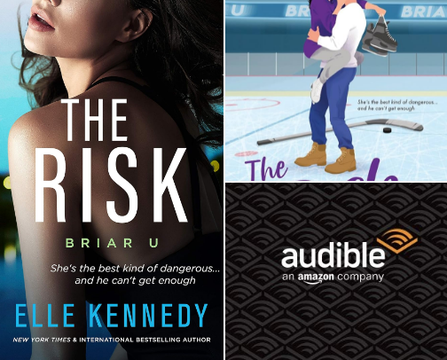 PDF Free - The Risk (Briar U Book 2) and Related College Hockey Romances cover photo collage