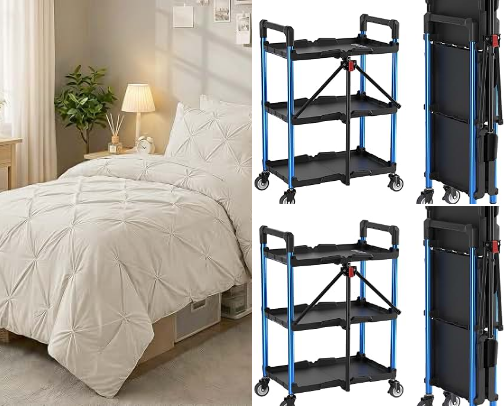 COLLEGE DORM MUST-HAVES THAT MADE MY TINY DORM FEEL LIKE A LUXURY APARTMENT cover photo collage