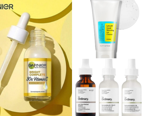 Skin care cover photo collage