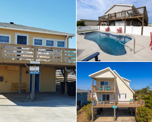 OBX Vacation Rentals for Smaller Families cover photo collage