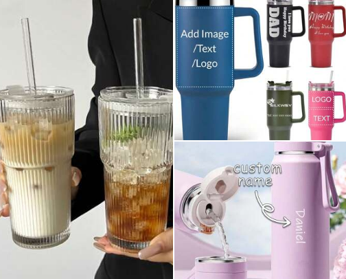 Shein cups cover photo collage