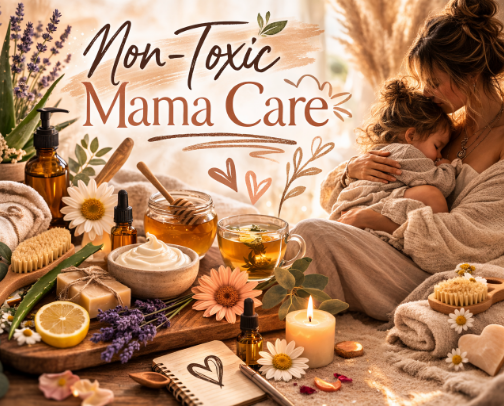 Non-Toxic Mama Care cover photo collage