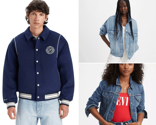 Levis jacket cover photo collage