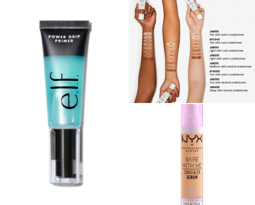 Affordable make up routine cover photo collage