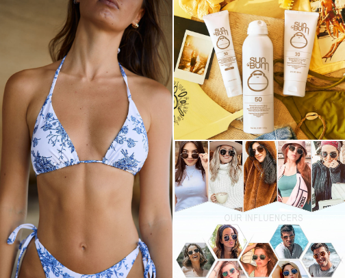 Vacation vibes ☀️👙🍹 cover photo collage