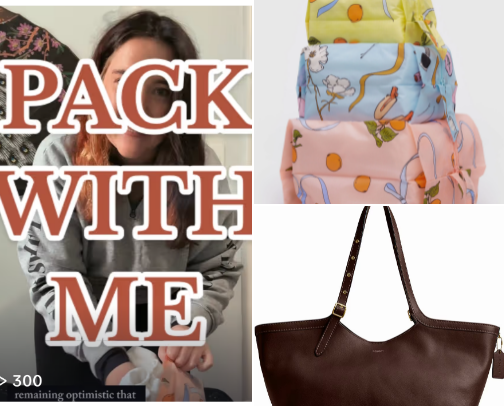 Items in my latest packing video! cover photo collage