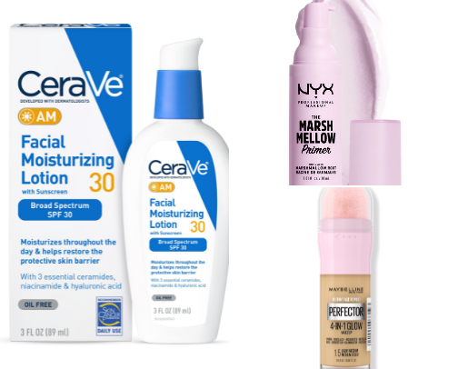 Perfect base routine- drugstore products ✨ cover photo collage