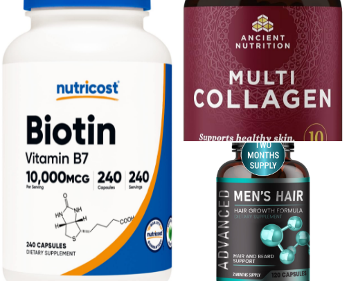 Vitamin & Perawatan Rambut – Solusi Rambut Cantik Alami. cover photo collage