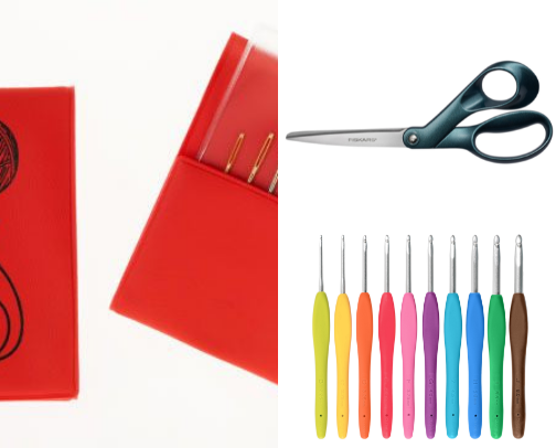 Crochet Essentials: The Ultimate Kit for Makers cover photo collage
