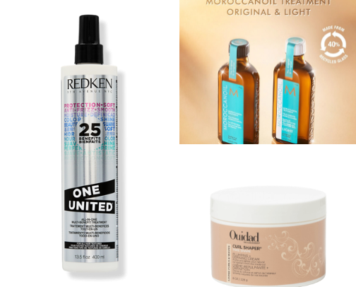 My go to care products for wavy hair cover photo collage