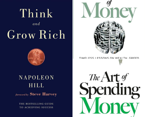 Get your finances onside with these books! cover photo collage