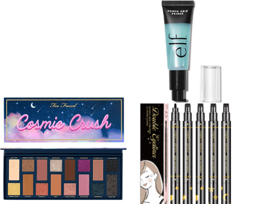 Makeup products cover photo collage