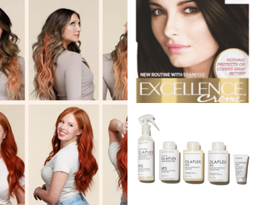 My top hair products cover photo collage