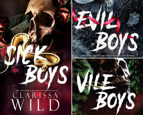 Dark romance books rec! cover photo collage