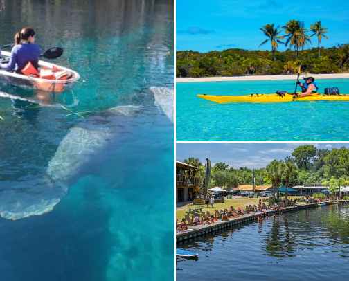 Spectacular Places to Paddleboard, Kayak and Canoe in the Orlando Area cover photo collage