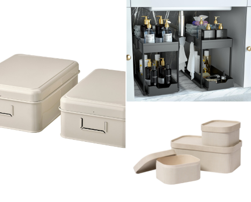 Storage and organization cover photo collage