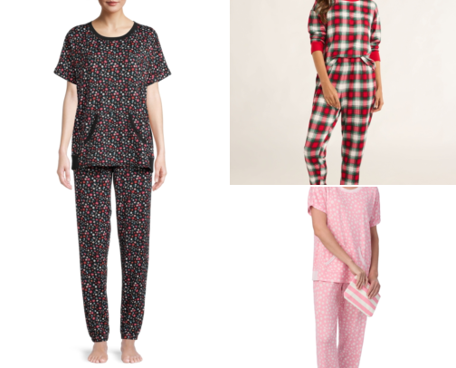 Women's Knit Pajama Sets cover photo collage