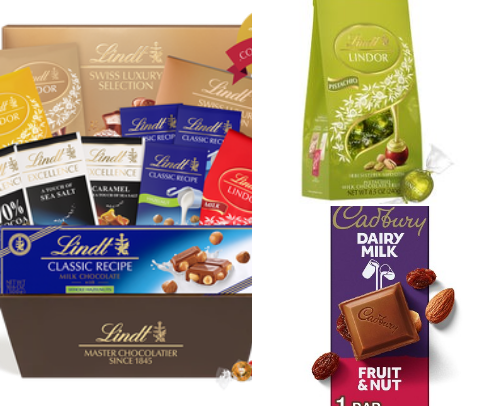 A little sweet treat from Lindt/Cadbury/Toblerone cover photo collage