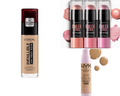 Drugstore Makeup fav cover photo collage
