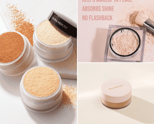 setting powder cover photo collage