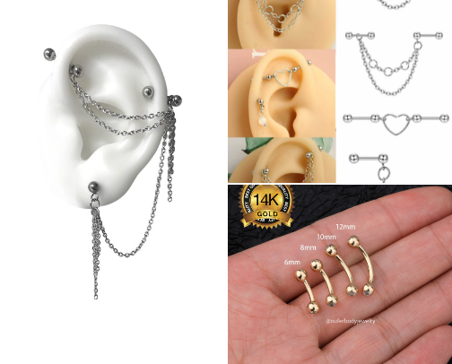 Beautiful Piercings cover photo collage