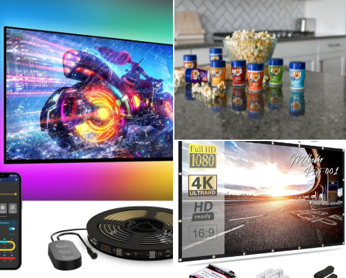 The Ultimate Home Movie Night Upgrade cover photo collage