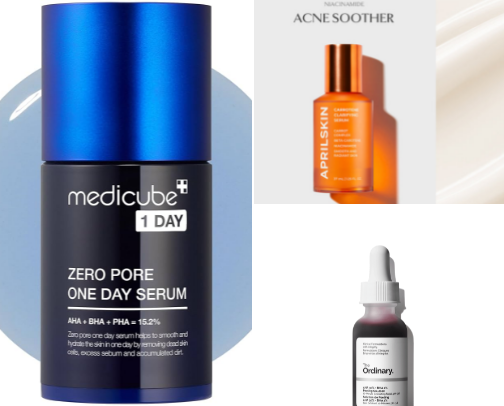 Facial Serums that fight acne + dark spots 🥊 cover photo collage