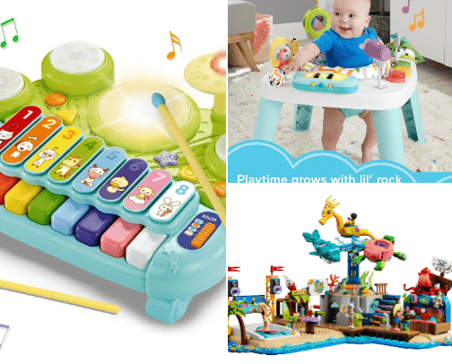 Children's and educational toys 🎠 cover photo collage