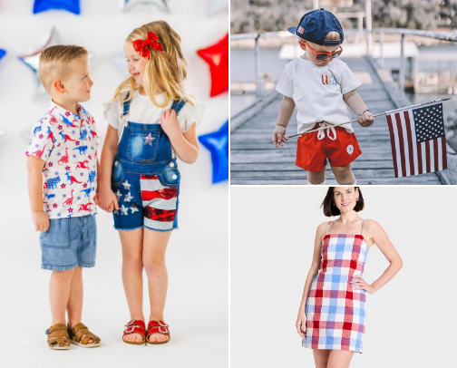 Cute 4th of July Kids Outfits That Look Adorable in Family Photos cover photo collage