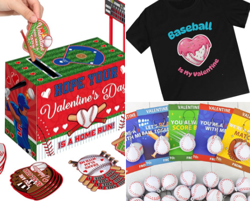 Baseball Valentines cover photo collage