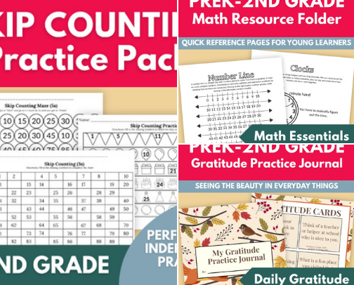 Simple Homeschool Resources for Little Learners cover photo collage