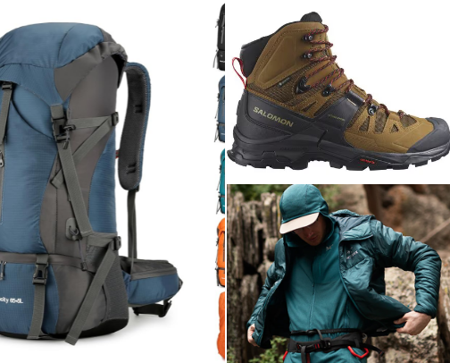 22 Essential items to bring when hiking a mountain cover photo collage