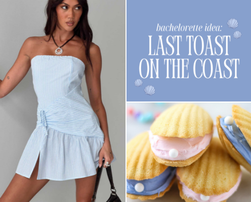 Last Toast on the Coast: A Coastal Bachelorette Guide cover photo collage