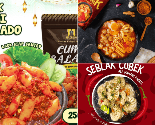 Makanan instan Favorit aku dan keluarga ku cover photo collage