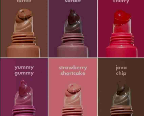 Lip products cover photo collage