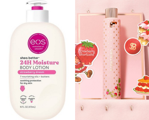 If you want to smell like a strawberry shortcake 🍰 🍓☁️🍦 cover photo collage