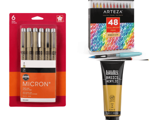 Art Supplies cover photo collage