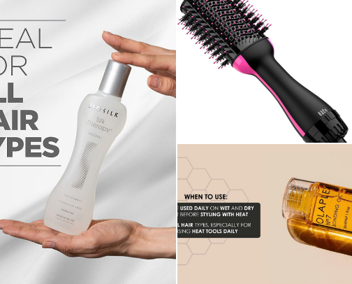 My silky hair routine cover photo collage