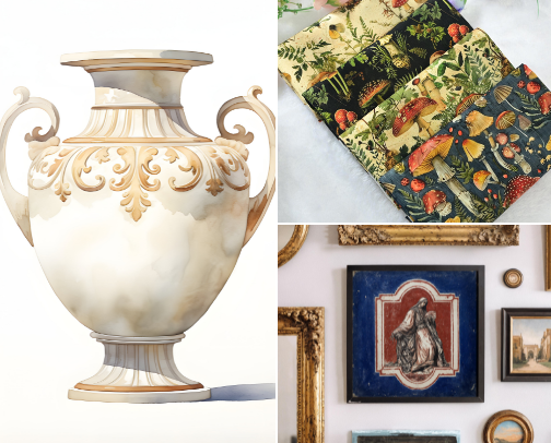 Timeless Treasures: Antique and Vintage Decor for Every Home cover photo collage