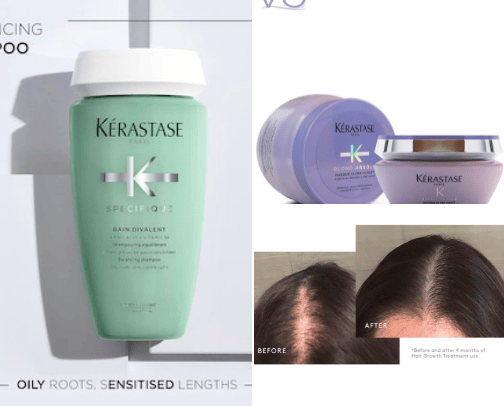 Hair care cover photo collage