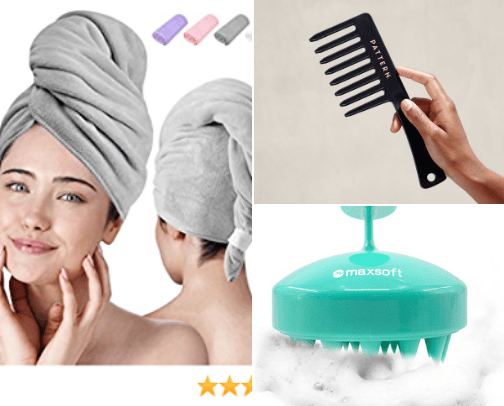 All Things Healthy Shiny Hair cover photo collage