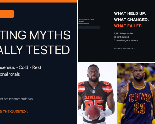 NFL Betting Research: Free Checklist + Evidence-First Playbook cover photo collage