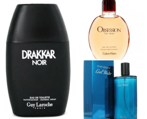 men fragrances cover photo collage