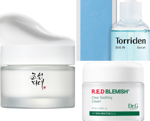 Korean skincare cover photo collage