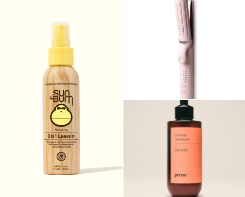 Hair care cover photo collage