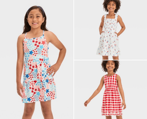 Target Girls 4th of July cover photo collage