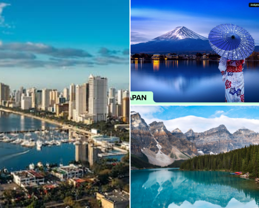 Travel and Best Destination cover photo collage
